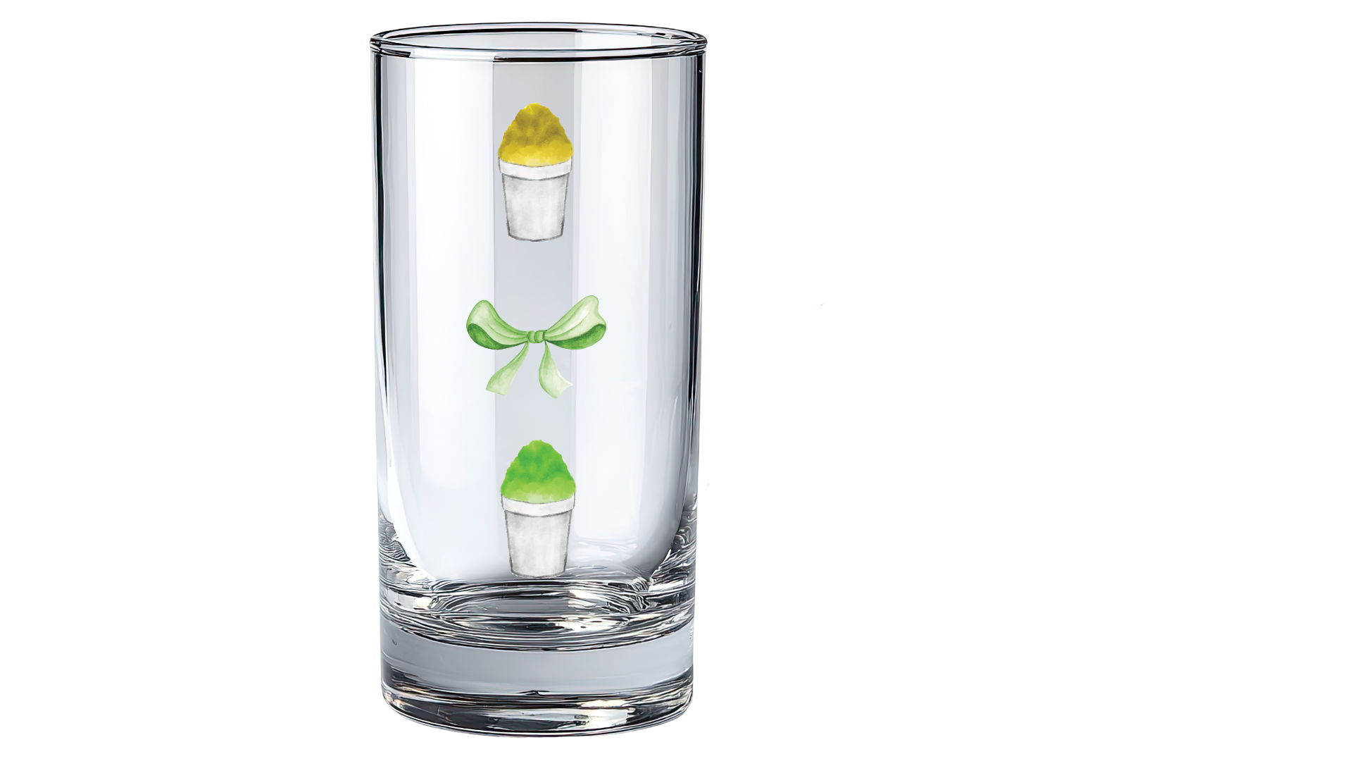 Green Snowball Shot Glass