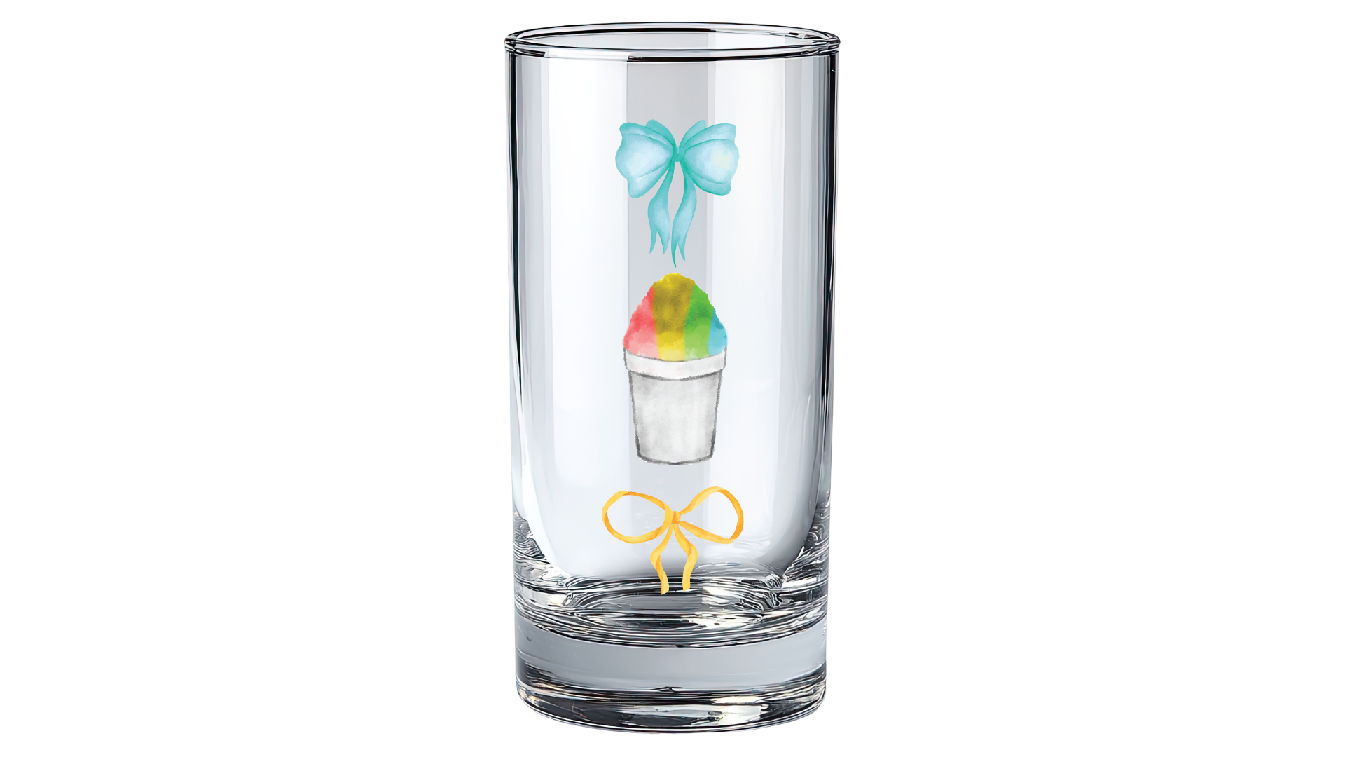 Rainbow Snowball Shot Glass