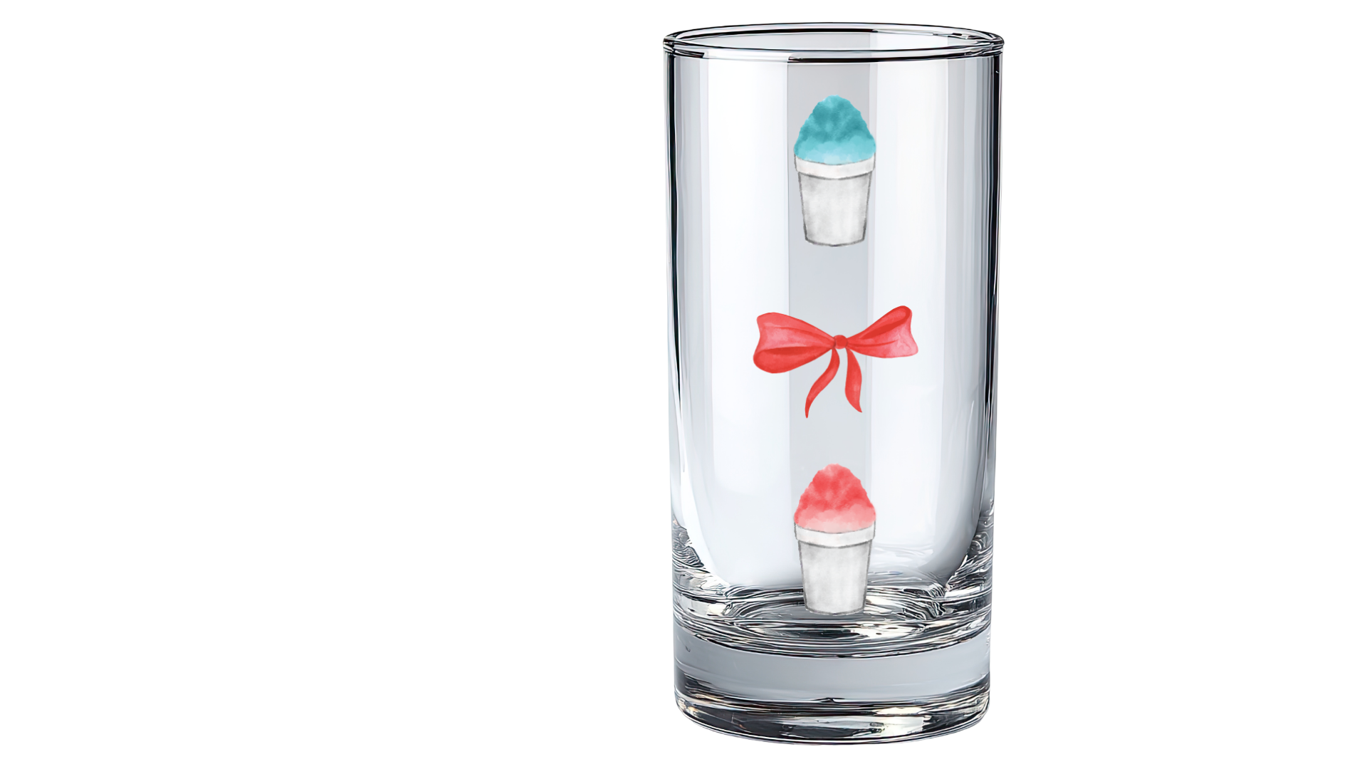 Snowball Red Bow Shot Glass