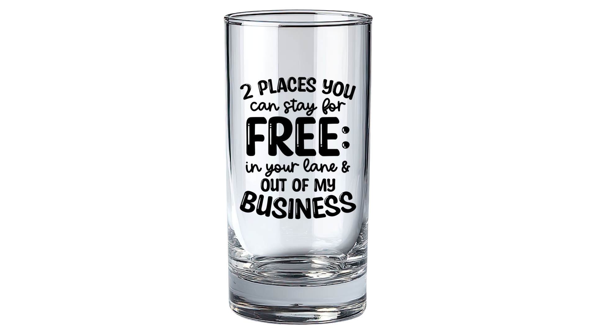 Stay In Your Lane Shot Glass